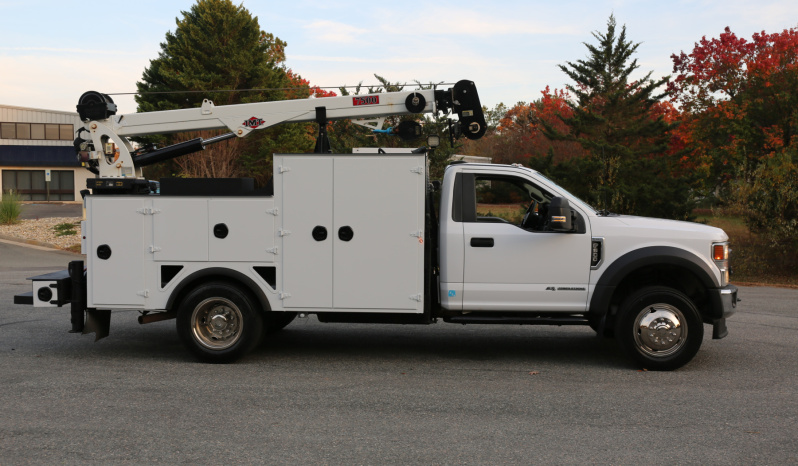 2022 Ford F600 Service Truck, Diesel, 105k Miles, 4WD, IMT 7500-22 Series Crane, Compressor, Drawers full