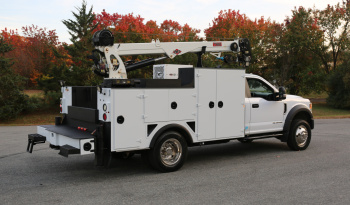 2022 Ford F600 Service Truck, Diesel, 105k Miles, 4WD, IMT 7500-22 Series Crane, Compressor, Drawers full