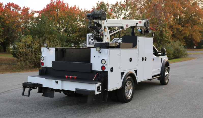 2022 Ford F600 Service Truck, Diesel, 105k Miles, 4WD, IMT 7500-22 Series Crane, Compressor, Drawers full