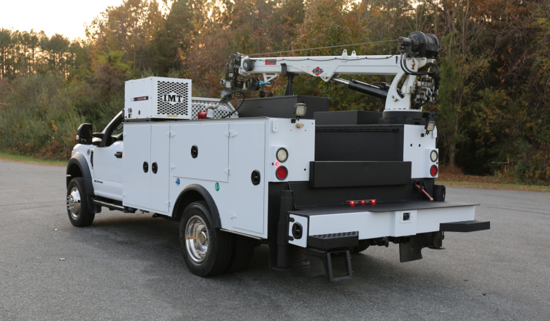2022 Ford F600 Service Truck, Diesel, 105k Miles, 4WD, IMT 7500-22 Series Crane, Compressor, Drawers full