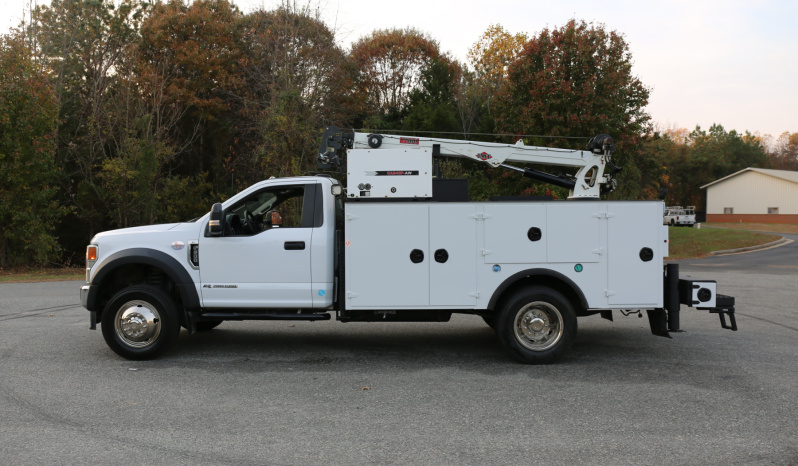 2022 Ford F600 Service Truck, Diesel, 105k Miles, 4WD, IMT 7500-22 Series Crane, Compressor, Drawers full