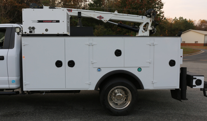 2022 Ford F600 Service Truck, Diesel, 105k Miles, 4WD, IMT 7500-22 Series Crane, Compressor, Drawers full