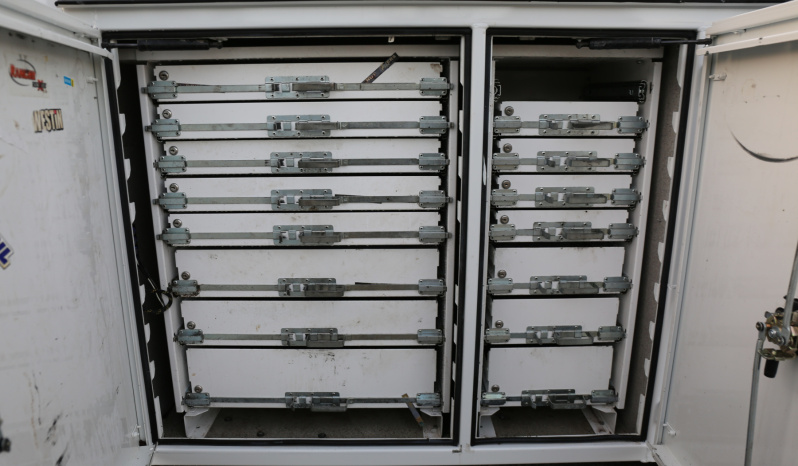 2022 Ford F600 Service Truck, Diesel, 105k Miles, 4WD, IMT 7500-22 Series Crane, Compressor, Drawers full