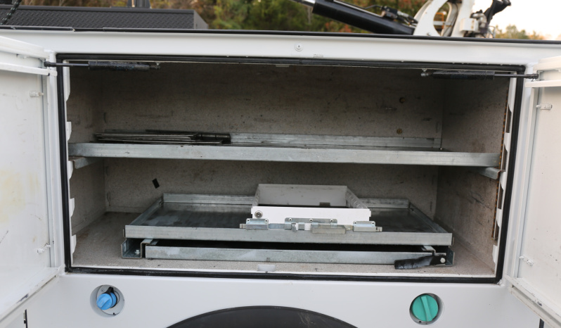 2022 Ford F600 Service Truck, Diesel, 105k Miles, 4WD, IMT 7500-22 Series Crane, Compressor, Drawers full