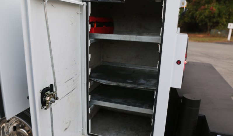 2022 Ford F600 Service Truck, Diesel, 105k Miles, 4WD, IMT 7500-22 Series Crane, Compressor, Drawers full