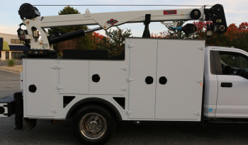 2022 Ford F600 Service Truck, Diesel, 105k Miles, 4WD, IMT 7500-22 Series Crane, Compressor, Drawers full