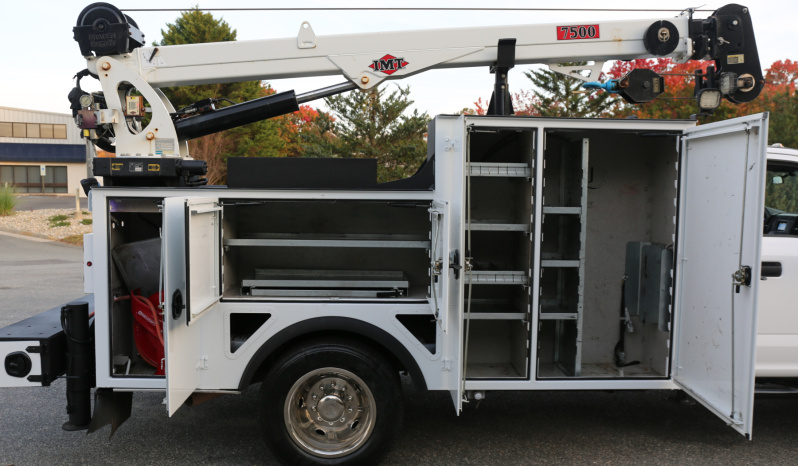 2022 Ford F600 Service Truck, Diesel, 105k Miles, 4WD, IMT 7500-22 Series Crane, Compressor, Drawers full