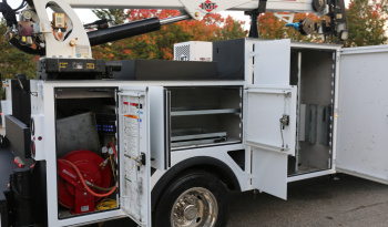 2022 Ford F600 Service Truck, Diesel, 105k Miles, 4WD, IMT 7500-22 Series Crane, Compressor, Drawers full