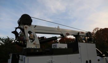 2022 Ford F600 Service Truck, Diesel, 105k Miles, 4WD, IMT 7500-22 Series Crane, Compressor, Drawers full