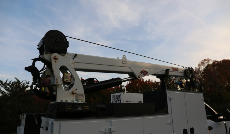 2022 Ford F600 Service Truck, Diesel, 105k Miles, 4WD, IMT 7500-22 Series Crane, Compressor, Drawers full