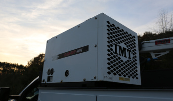 2022 Ford F600 Service Truck, Diesel, 105k Miles, 4WD, IMT 7500-22 Series Crane, Compressor, Drawers full