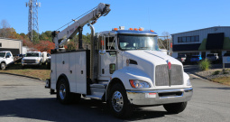 2022 Kenworth T270 Mechanics Truck, Stellar 12630 Crane, 125k Miles, Under CDL, Air Ride, 1 Owner