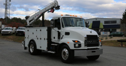 2023 Mack MD6 Mechanics Truck, Stellar TMAX Service Body, 12630 Crane, 134k Miles, Cummins Diesel, Allison Auto, Under CDL