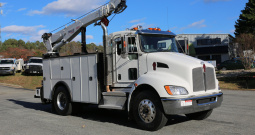 2022 Kenworth T270 Mechanics Truck, Stellar 12630 Crane, 103k Miles, Under CDL, Air Ride, PX7 Diesel