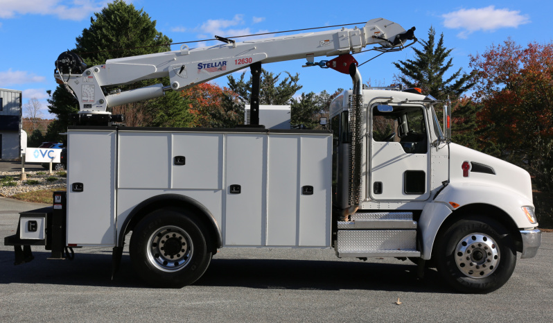 2022 Kenworth T270 Mechanics Truck, Stellar 12630 Crane, 103k Miles, Under CDL, Air Ride, PX7 Diesel full