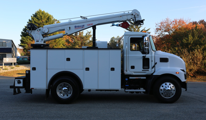 2023 Mack MD6 Service Truck, Stellar 12630 Crane, Cummins Diesel, 93k Miles, Under CDL full