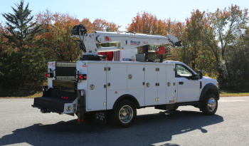 2021 Ford F600 Service Truck, 7.3 V8 Gas, 4WD, Stellar TMAX Aluminum Mechanics Body, 50k Miles, Stellar 7621 Crane full