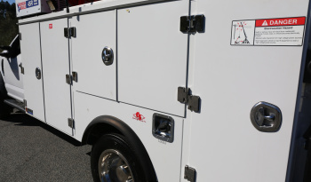 2021 Ford F600 Service Truck, 7.3 V8 Gas, 4WD, Stellar TMAX Aluminum Mechanics Body, 50k Miles, Stellar 7621 Crane full