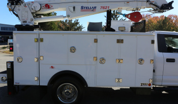 2021 Ford F600 Service Truck, 7.3 V8 Gas, 4WD, Stellar TMAX Aluminum Mechanics Body, 50k Miles, Stellar 7621 Crane full