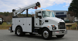 2024 Mack MD6 Service Truck, Stellar 12630 Crane, 120k Miles, Under CDL, CTech Drawers, Boss Compressor