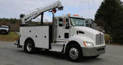 2022 Kenworth T270, Air Ride, PX7 Diesel, Under CDL, 127k Miles, Stellar 12630 Crane, 1 Owner