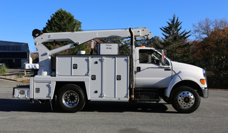 2015 Ford F750 Mechanics Truck, Cummins Diesel, Allison Auto, Under CDL, Maintainer 11′ Service Body, 10k Maintainer Crane, 182k Miles full