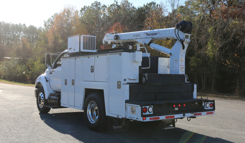 2015 Ford F750 Mechanics Truck, Cummins Diesel, Allison Auto, Under CDL, Maintainer 11′ Service Body, 10k Maintainer Crane, 182k Miles full