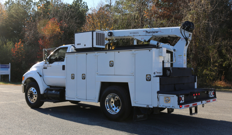 2015 Ford F750 Mechanics Truck, Cummins Diesel, Allison Auto, Under CDL, Maintainer 11′ Service Body, 10k Maintainer Crane, 182k Miles full