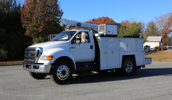 2015 Ford F750 Mechanics Truck, Cummins Diesel, Allison Auto, Under CDL, Maintainer 11′ Service Body, 10k Maintainer Crane, 182k Miles full