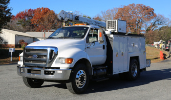 2015 Ford F750 Mechanics Truck, Cummins Diesel, Allison Auto, Under CDL, Maintainer 11′ Service Body, 10k Maintainer Crane, 182k Miles full