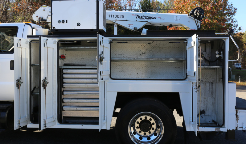 2015 Ford F750 Mechanics Truck, Cummins Diesel, Allison Auto, Under CDL, Maintainer 11′ Service Body, 10k Maintainer Crane, 182k Miles full