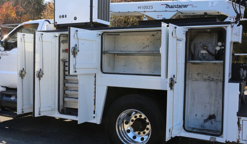 2015 Ford F750 Mechanics Truck, Cummins Diesel, Allison Auto, Under CDL, Maintainer 11′ Service Body, 10k Maintainer Crane, 182k Miles full