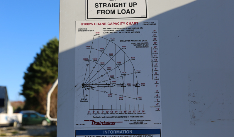 2015 Ford F750 Mechanics Truck, Cummins Diesel, Allison Auto, Under CDL, Maintainer 11′ Service Body, 10k Maintainer Crane, 182k Miles full