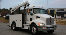 2022 Kenworth T270 Service Truck, Stellar 12630 Crane, 132k Miles, Air Ride, PX7 Diesel