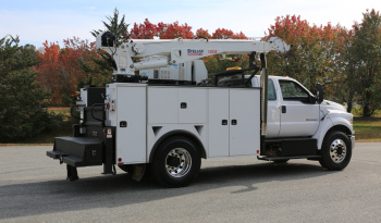 2018 Ford F750 Extended Cab Service Truck, Stellar 12630 Crane, 159k Miles, Diesel, EnPak, CTech Drawers, Waste Tank full
