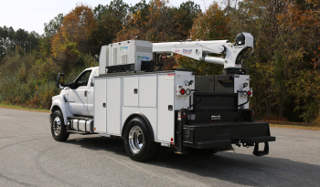 2018 Ford F750 Extended Cab Service Truck, Stellar 12630 Crane, 159k Miles, Diesel, EnPak, CTech Drawers, Waste Tank full