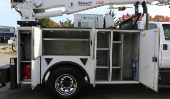 2018 Ford F750 Extended Cab Service Truck, Stellar 12630 Crane, 159k Miles, Diesel, EnPak, CTech Drawers, Waste Tank full