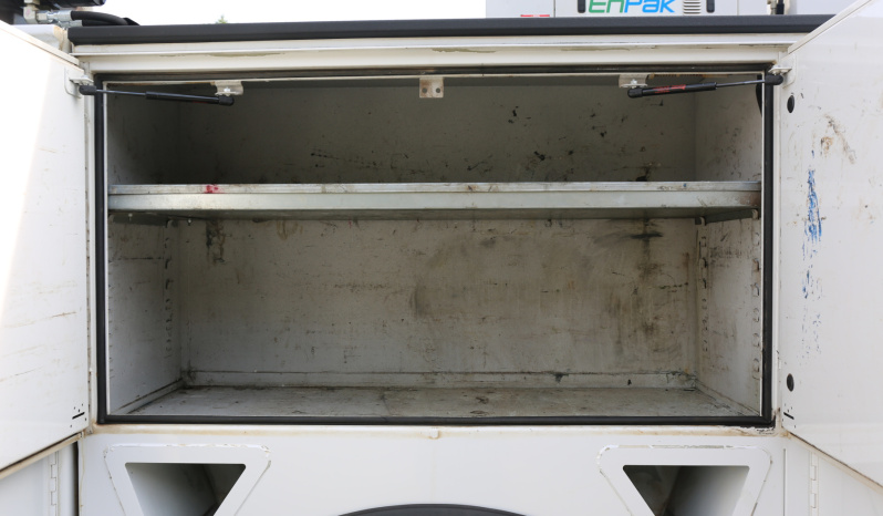 2018 Ford F750 Extended Cab Service Truck, Stellar 12630 Crane, 159k Miles, Diesel, EnPak, CTech Drawers, Waste Tank full