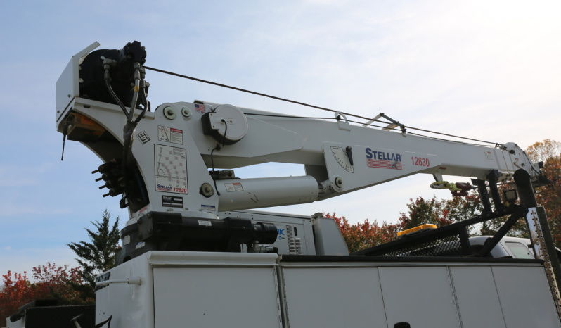 2018 Ford F750 Extended Cab Service Truck, Stellar 12630 Crane, 159k Miles, Diesel, EnPak, CTech Drawers, Waste Tank full