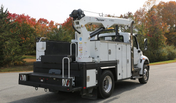 2019 International MV607 Service Truck, Cummins Diesel, Allison Auto, 26k GVWR, 152k Miles, Maintainer Crane full