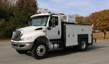 2019 International MV607 Service Truck, Cummins Diesel, Allison Auto, 26k GVWR, 152k Miles, Maintainer Crane full