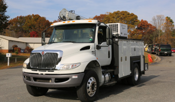 2019 International MV607 Service Truck, Cummins Diesel, Allison Auto, 26k GVWR, 152k Miles, Maintainer Crane full