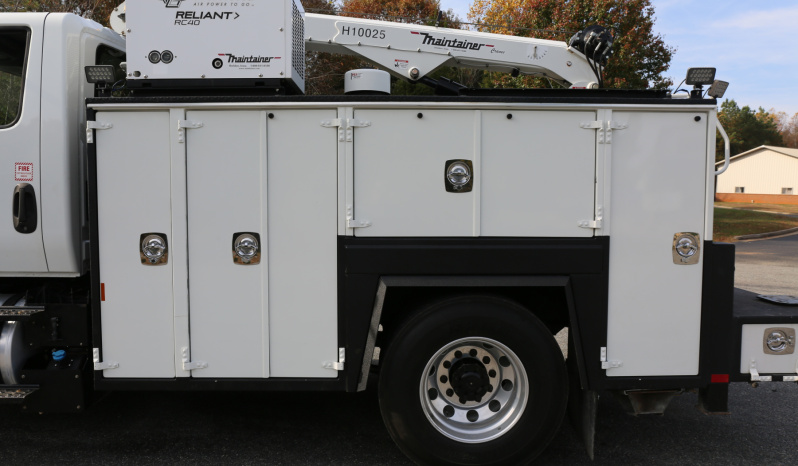 2019 International MV607 Service Truck, Cummins Diesel, Allison Auto, 26k GVWR, 152k Miles, Maintainer Crane full