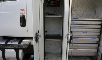 2019 International MV607 Service Truck, Cummins Diesel, Allison Auto, 26k GVWR, 152k Miles, Maintainer Crane full
