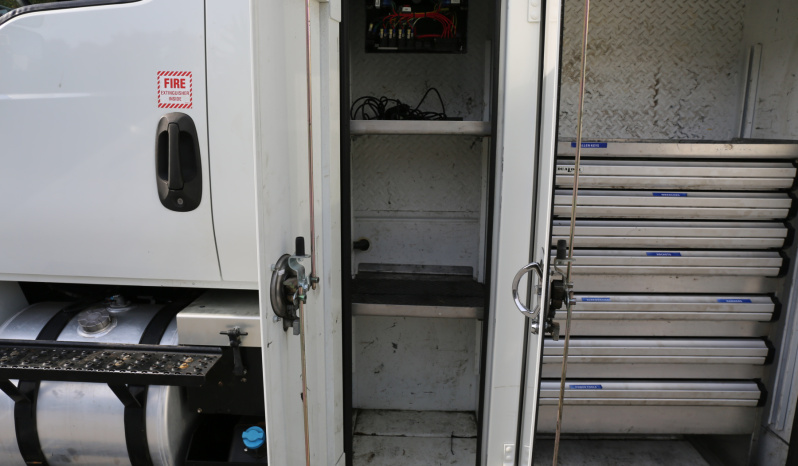 2019 International MV607 Service Truck, Cummins Diesel, Allison Auto, 26k GVWR, 152k Miles, Maintainer Crane full