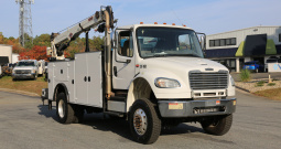 2013 Freightliner M2, 4×4, Cummins ISC Diesel, 6 Speed, 185k Miles, IMT 14′ Mechanics Body, 10,000-30 IMT Crane, Miller Welder