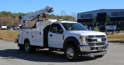 2021 Ford F600 Service Truck, 6.7 Diesel, Stellar 7621 Crane, 105k Miles