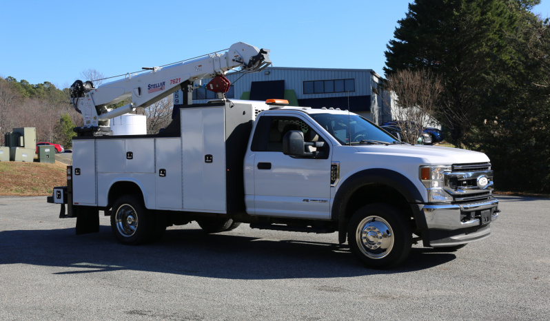 2021 Ford F600 Service Truck, 6.7 Diesel, Stellar 7621 Crane, 105k Miles full