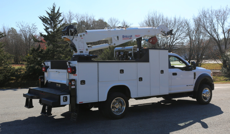 2021 Ford F600 Service Truck, 6.7 Diesel, Stellar 7621 Crane, 105k Miles full