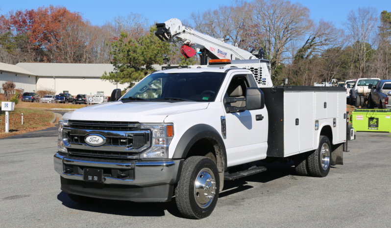 2021 Ford F600 Service Truck, 6.7 Diesel, Stellar 7621 Crane, 105k Miles full